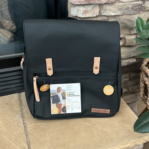 Petunia Pickle Bottom Meta Backpack {Matte Black Canvas} NWT - Picture 8 of 16
